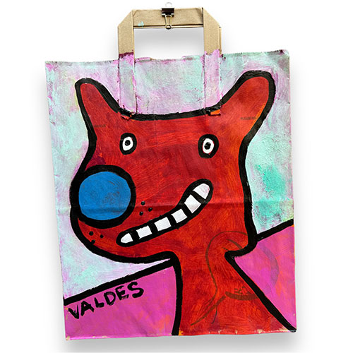 Valdes 12x14 Paperbag Art Did You Call? WP4090 SOLD
